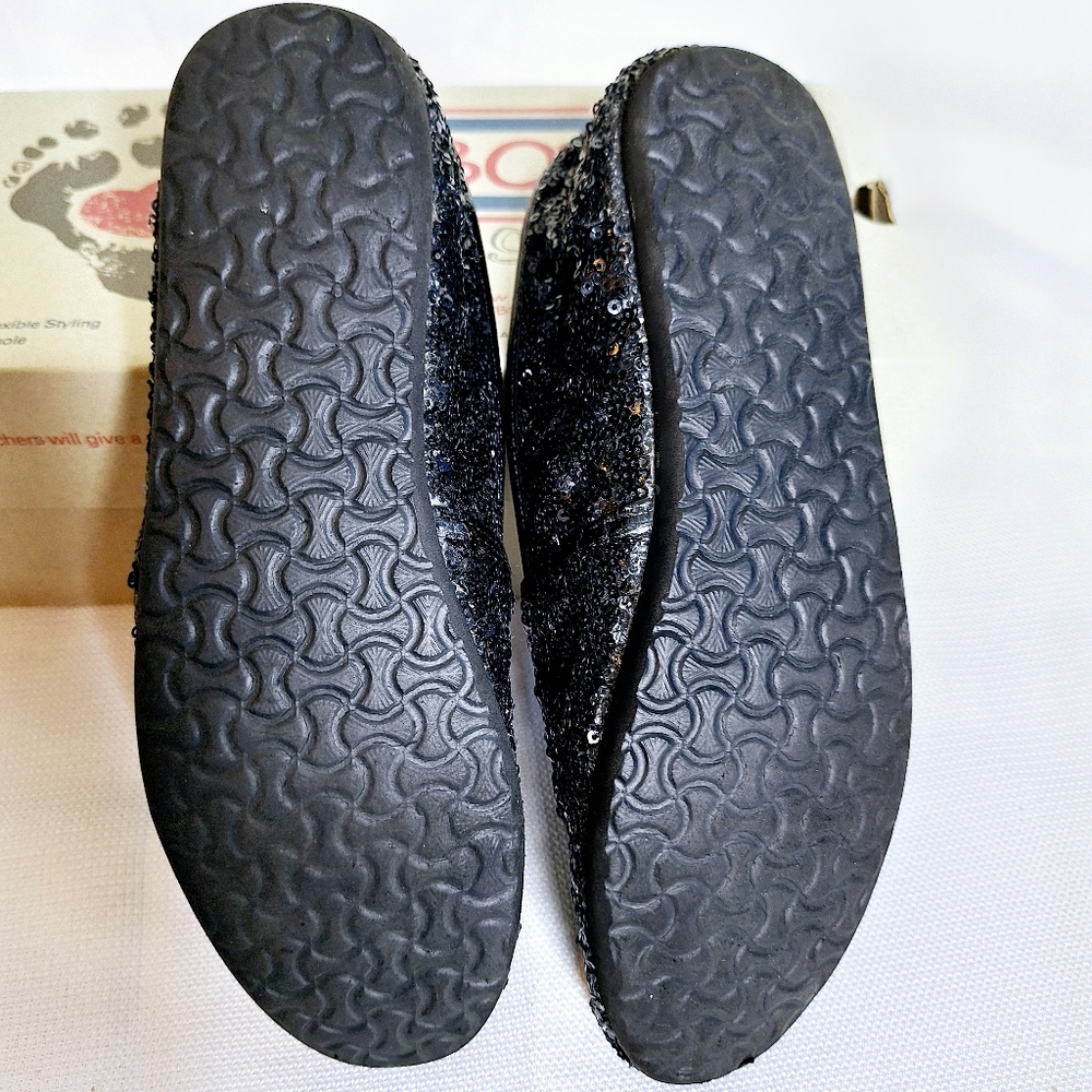 Bob by Skechers "Bob in Bling" Two pairs of sequence flats size 6 1/2. (Con202). - Picture 6 of 14